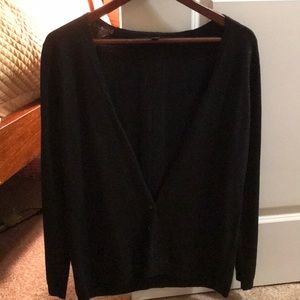 Ann Taylor black sparkly cardigan